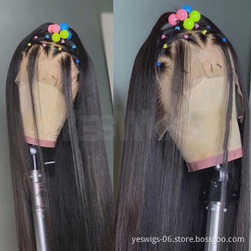 Wholesale Cheap Raw Brazilian Virgin Afro Human Hair Hd Full  Lace Front Wig Vendor Glueless Lace Frontal Wig With Baby Hair